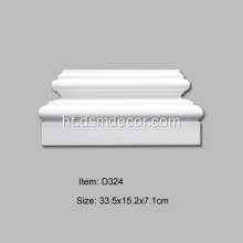 PU dekoratif Pilaster baz